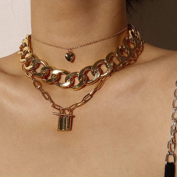 Chunky Layered Necklace Choker